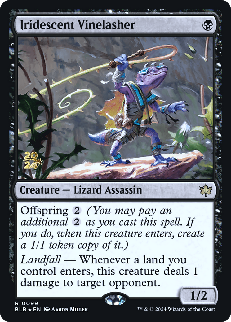 Iridescent Vinelasher [Bloomburrow Prerelease Promos]-1