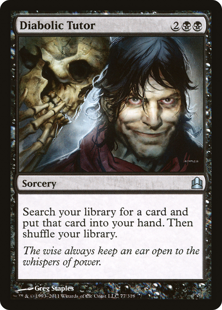 Diabolic Tutor [Commander 2011]-1