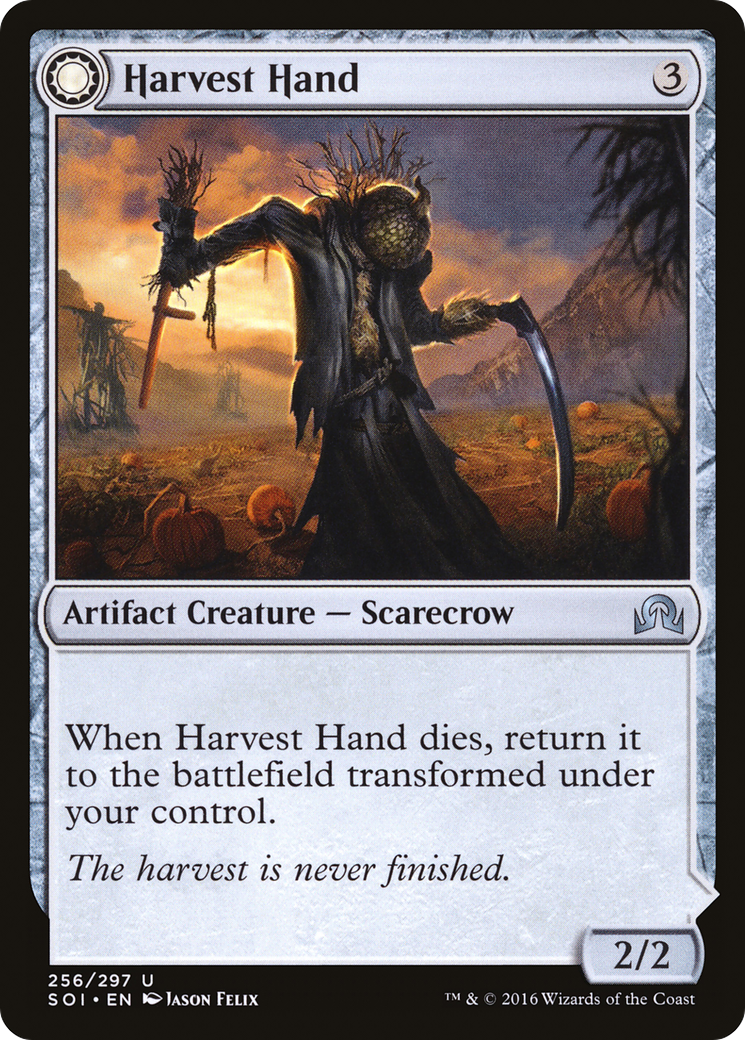Harvest Hand // Scrounged Scythe [Shadows over Innistrad]-3