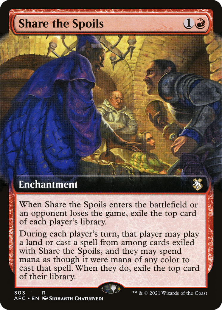 Share the Spoils (Extended Art) [Dungeons & Dragons: Adventures in the Forgotten Realms Commander]-1