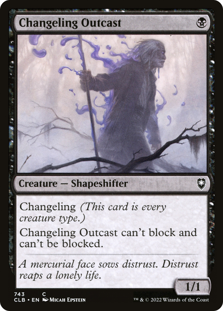 Changeling Outcast [Commander Legends: Battle for Baldur's Gate]-1