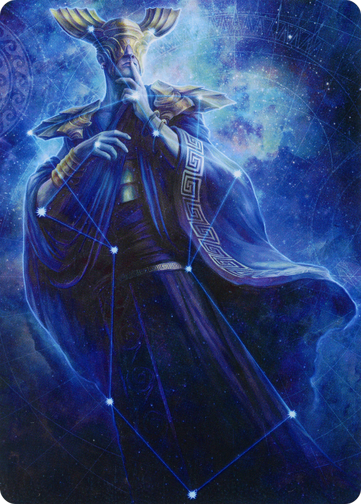 Atris, Oracle of Half-Truths // Atris, Oracle of Half-Truths (AMOM-078) - March of the Machine Art Series (Borderless) Foil-1