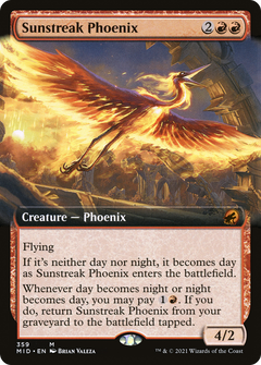 Sunstreak Phoenix (Extended Art) [Innistrad: Midnight Hunt]-1