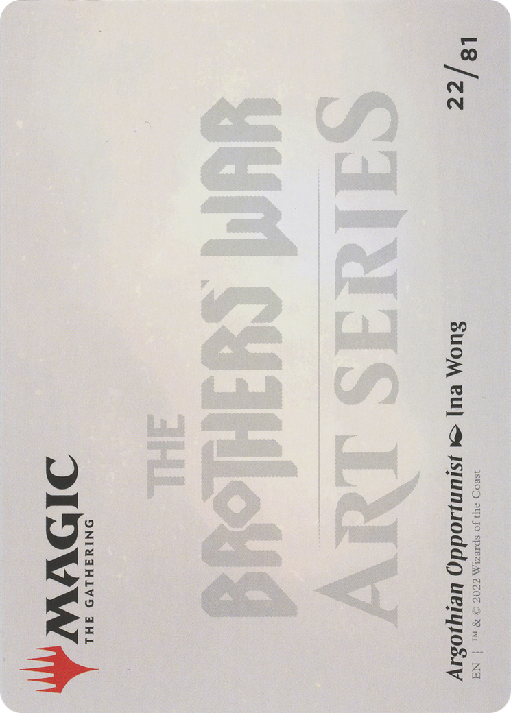 Argothian Opportunist // Argothian Opportunist (ABRO-022) - The Brothers' War Art Series (Borderless) Foil-2