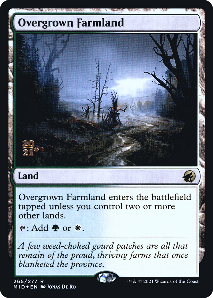 Overgrown Farmland [Innistrad: Midnight Hunt Prerelease Promos]-1