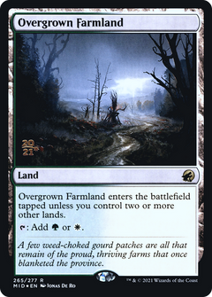 Overgrown Farmland [Innistrad: Midnight Hunt Prerelease Promos]-1