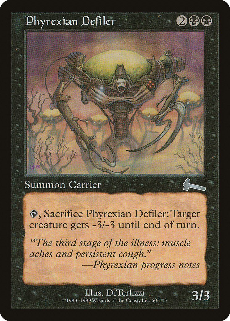 Phyrexian Defiler [Urza's Legacy]-1