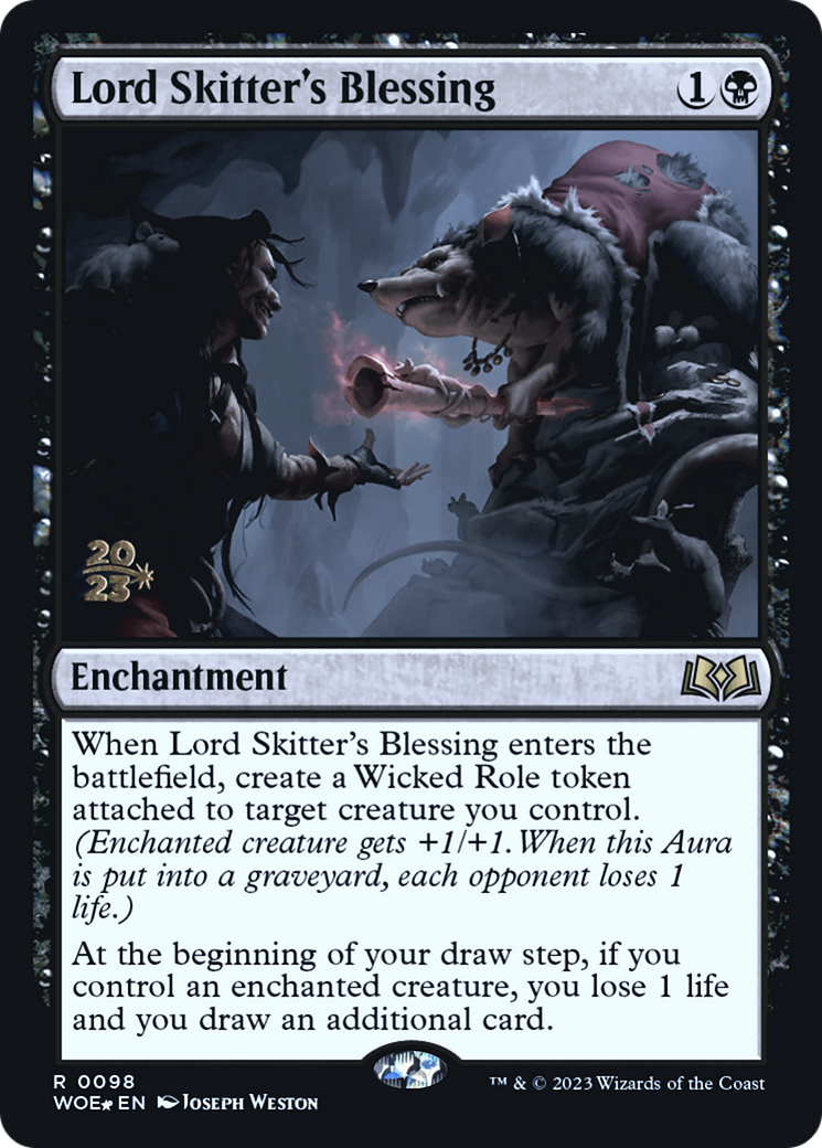 Lord Skitter's Blessing [Wilds of Eldraine Prerelease Promos]-1