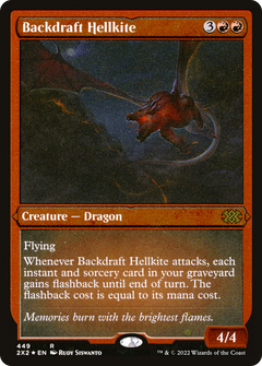Backdraft Hellkite (Foil Etched) [Double Masters 2022]-1