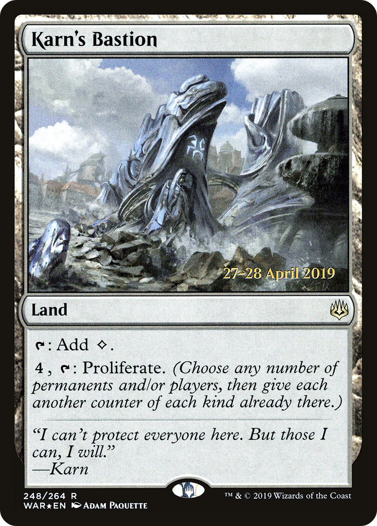 Karn's Bastion [War of the Spark Prerelease Promos]-1