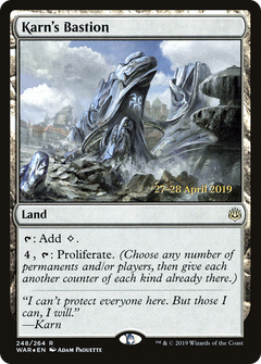 Karn's Bastion [War of the Spark Prerelease Promos]-1