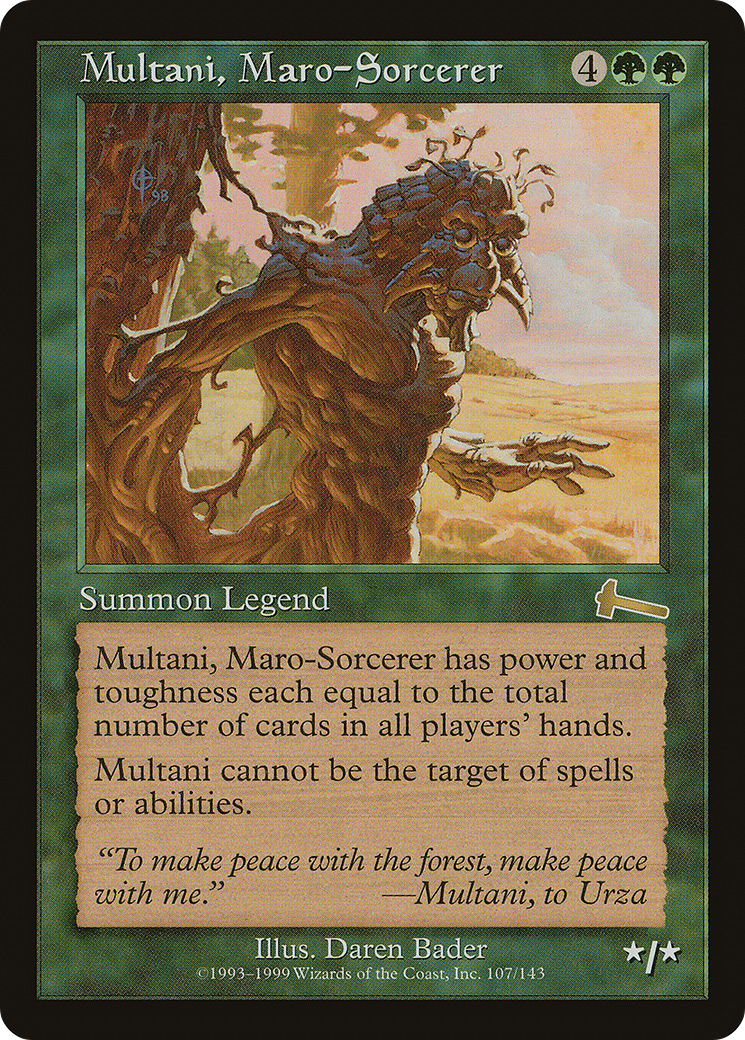 Multani, Maro-Sorcerer [Urza's Legacy]-1