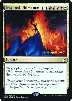 Inspired Ultimatum [Ikoria: Lair of Behemoths Prerelease Promos]-1