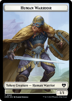 Human Warrior (TCMM-063) - Commander Masters Tokens-1