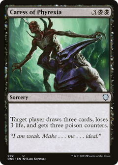 Caress of Phyrexia [Phyrexia: All Will Be One Commander]-1