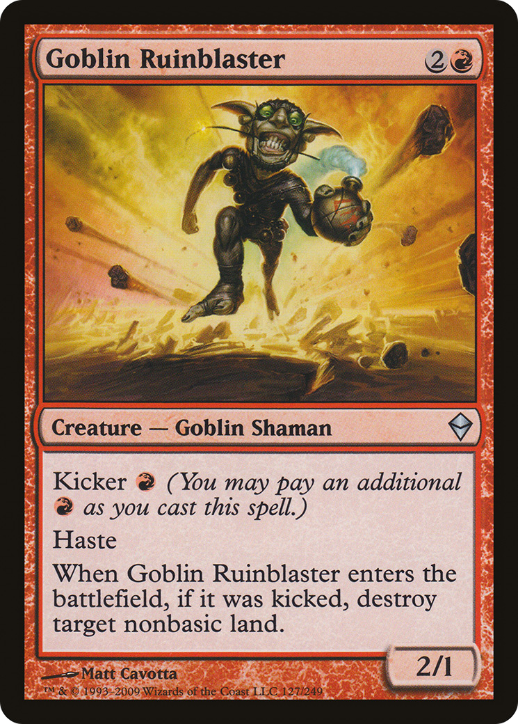 Goblin Ruinblaster [Zendikar]-1