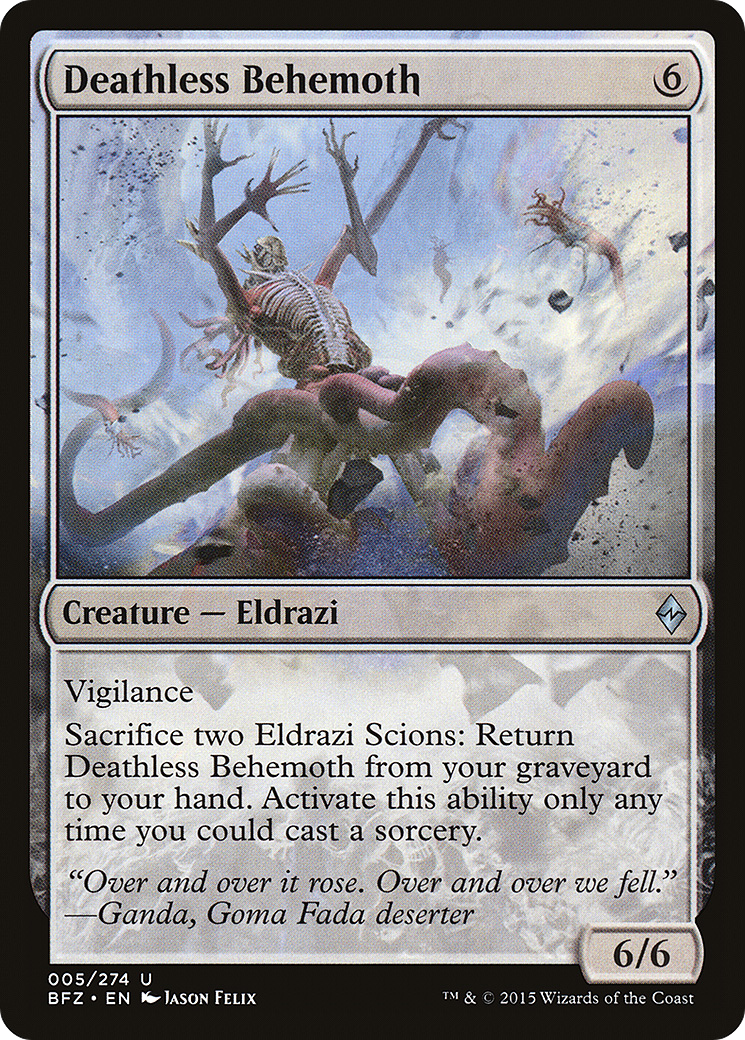 Deathless Behemoth [Battle for Zendikar]-1