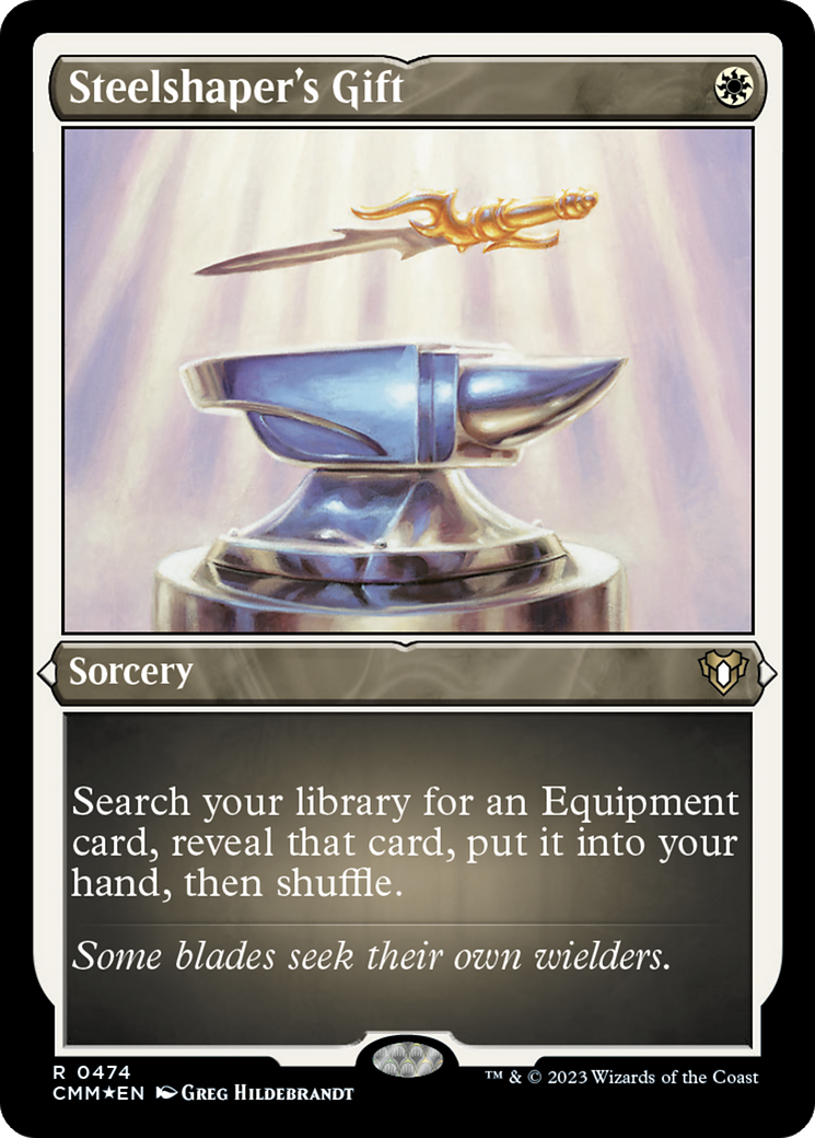 Steelshaper's Gift (CMM-474) - Commander Masters Etched Foil-1