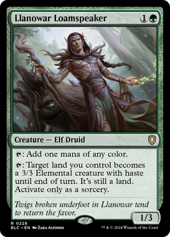 Llanowar Loamspeaker [Bloomburrow Commander]-1