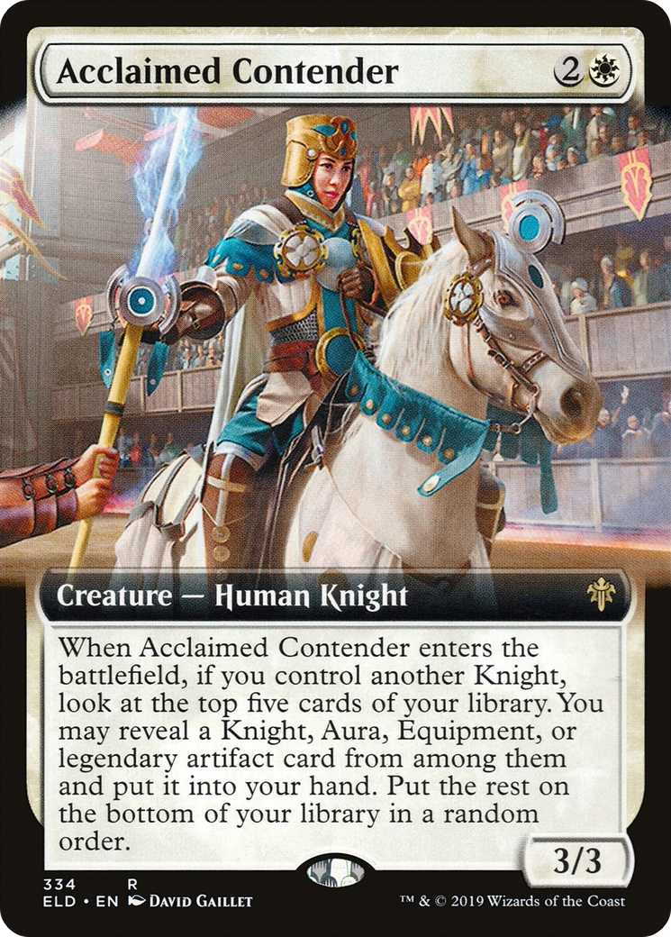 Acclaimed Contender (Extended Art) [Throne of Eldraine]-1