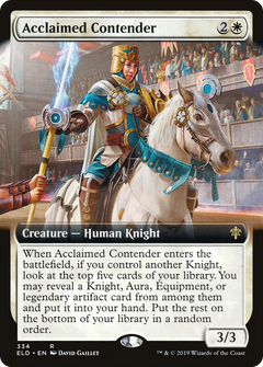 Acclaimed Contender (Extended Art) [Throne of Eldraine]-1
