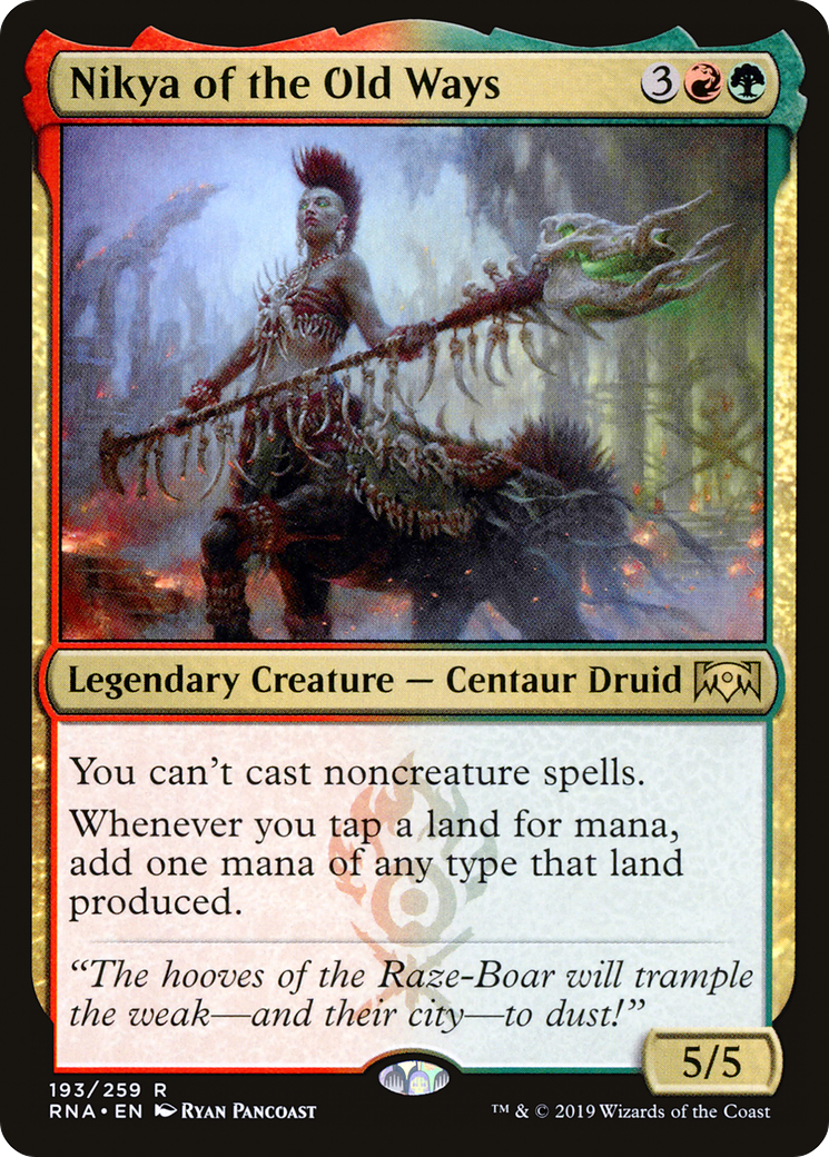 Nikya of the Old Ways [Ravnica Allegiance]-1