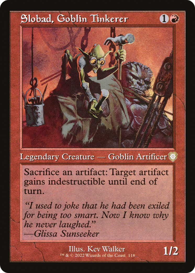 Slobad, Goblin Tinkerer (Retro) [The Brothers' War Commander]-1