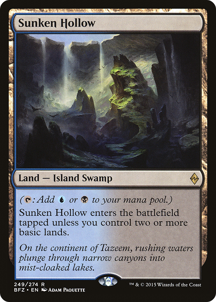 Sunken Hollow [Battle for Zendikar]-1