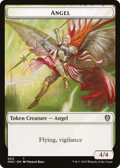 Angel (TONC-003) - Phyrexia: All Will Be One Commander Tokens-1