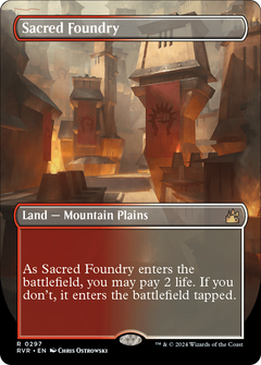 Sacred Foundry (Borderless) [Ravnica Remastered]-1