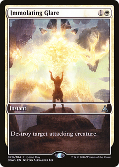 Immolating Glare (Game Day) (Extended Art) [Oath of the Gatewatch Promos]-1