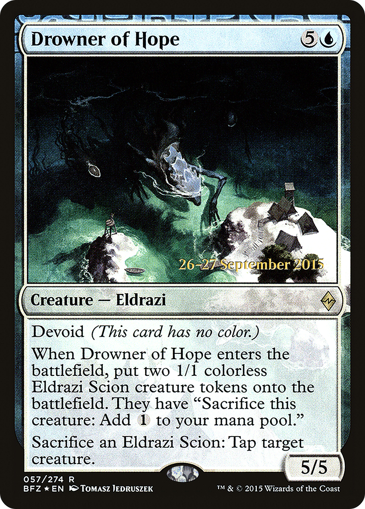 Drowner of Hope [Battle for Zendikar Prerelease Promos]-1