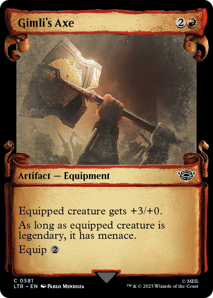 Gimli's Axe [The Lord of the Rings: Tales of Middle-Earth Showcase Scrolls]-1