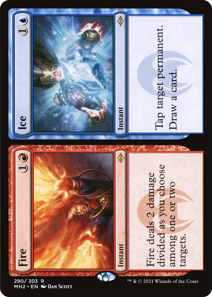 Fire // Ice (MH2-290) - Modern Horizons 2 Etched Foil-1