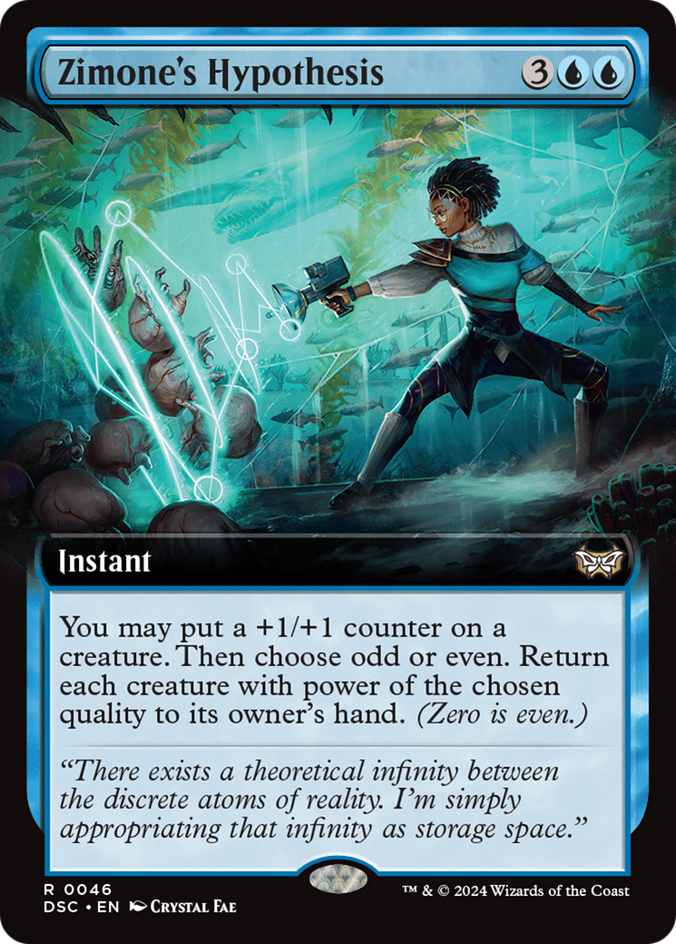 Zimone's Hypothesis (Extended Art) (DSC-046) - Duskmourn: House of Horror Commander: (Extended Art)-1