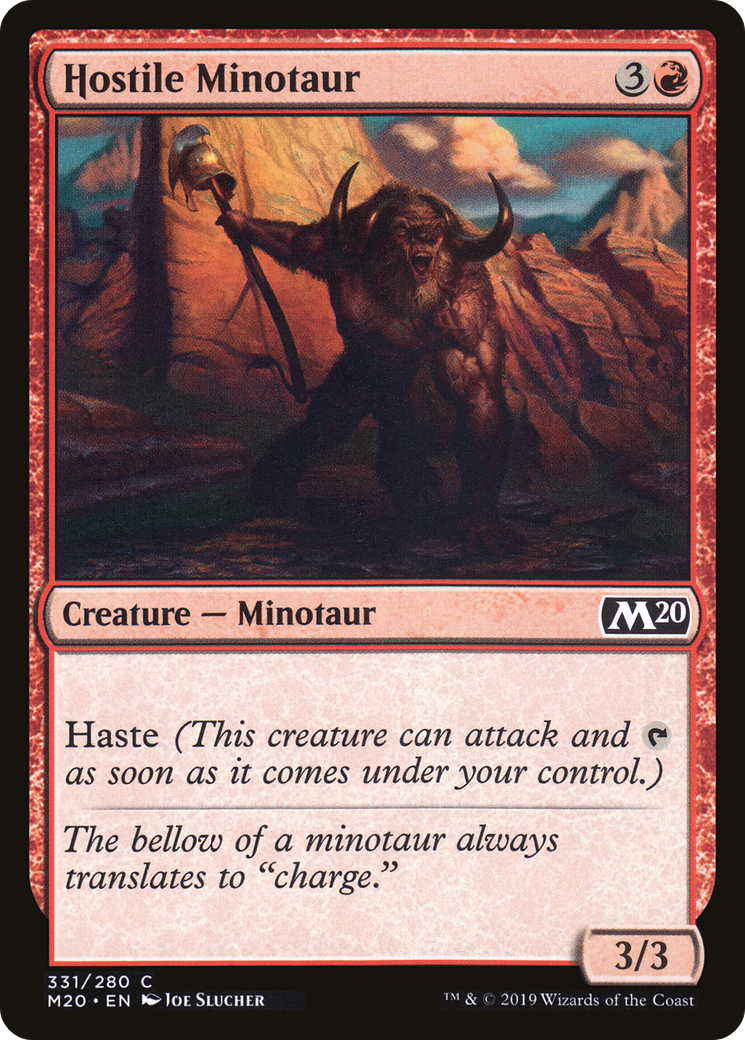 Hostile Minotaur [Core Set 2020]-1