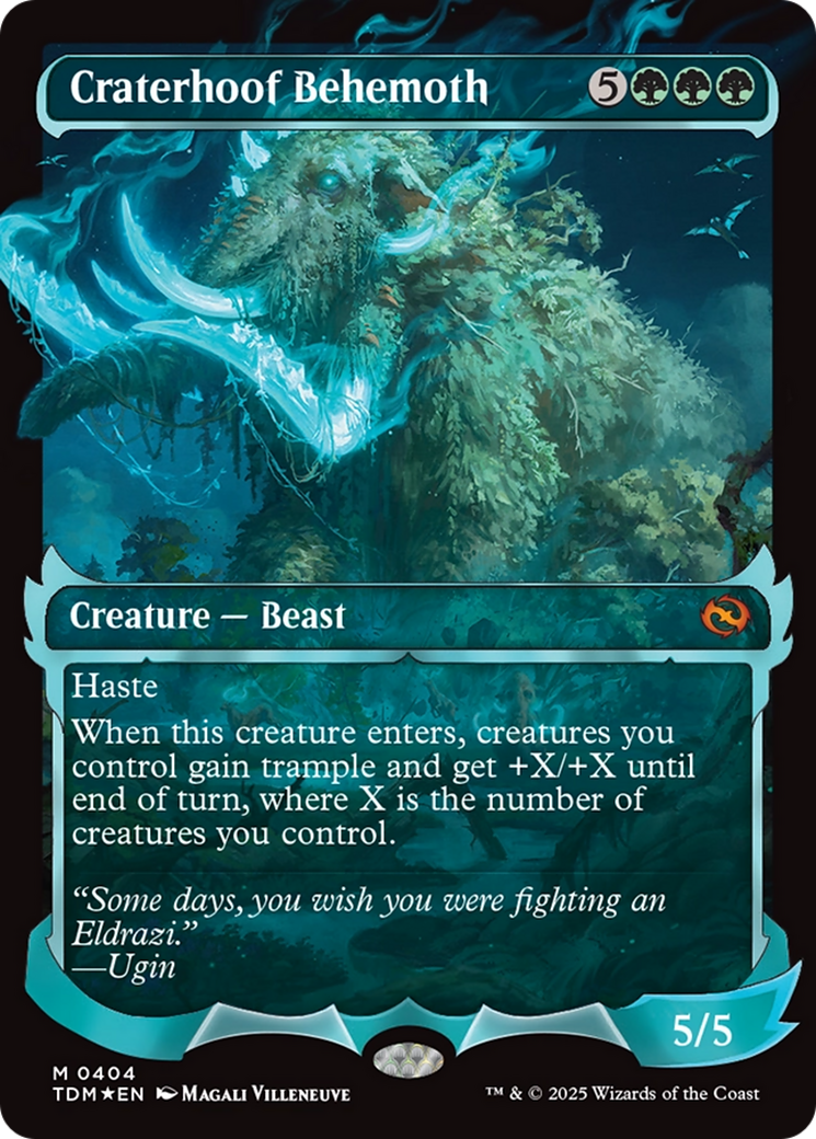 Craterhoof Behemoth (Showcase) (Japanese) [Tarkir: Dragonstorm]-1