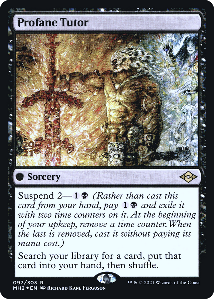 Profane Tutor [Modern Horizons 2 Prerelease Promos]-1