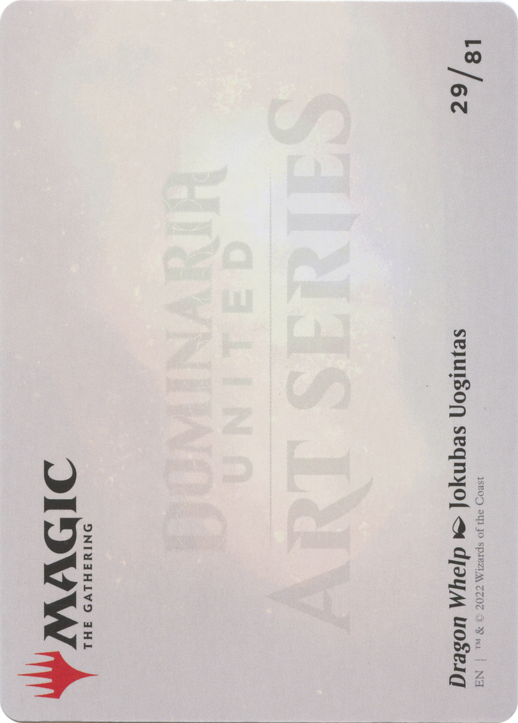 Dragon Whelp // Dragon Whelp (ADMU-029) - Dominaria United Art Series (Borderless) Foil-2