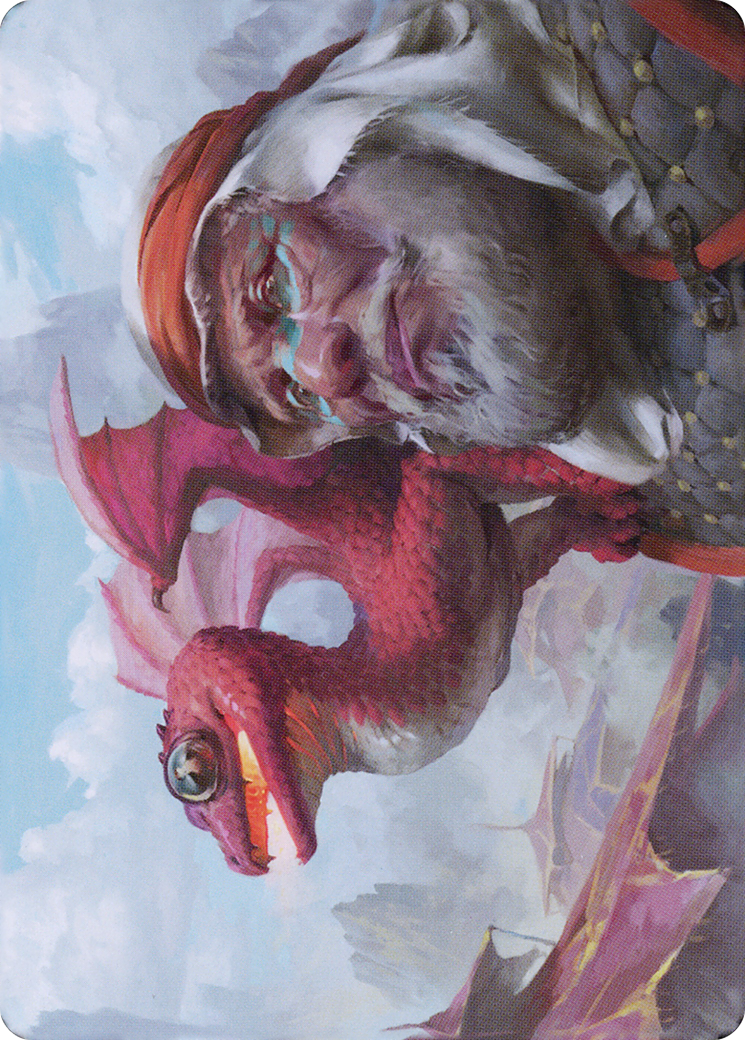 Dragon Whelp // Dragon Whelp (ADMU-029) - Dominaria United Art Series (Borderless)-3