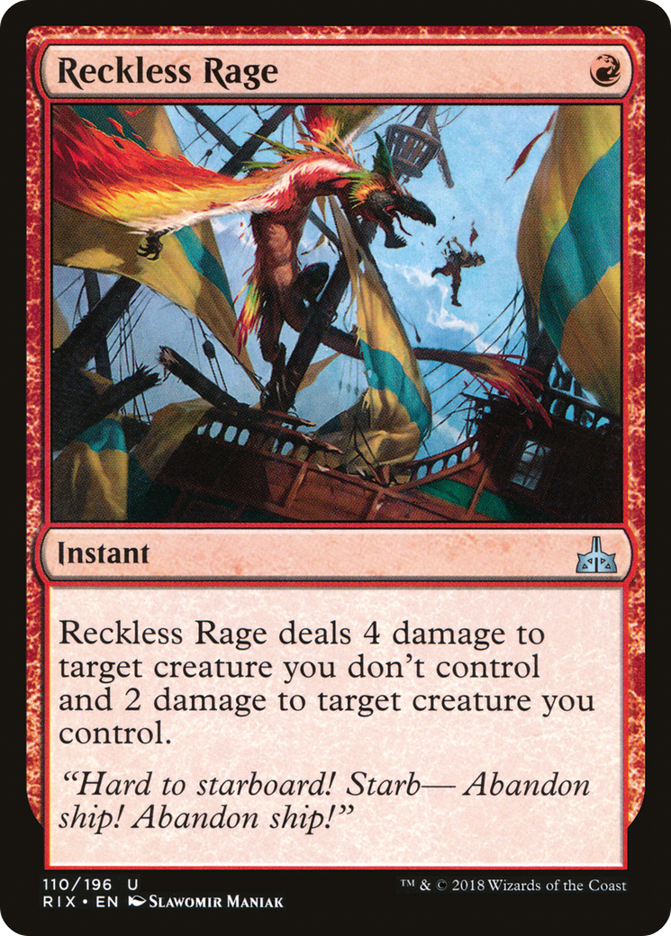 Reckless Rage [Rivals of Ixalan]-1