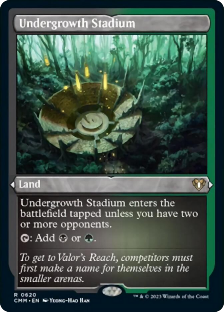 Undergrowth Stadium (Foil Etched) [Commander Masters]-1