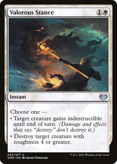 Valorous Stance (VOW-042) - Innistrad: Crimson Vow Foil-1