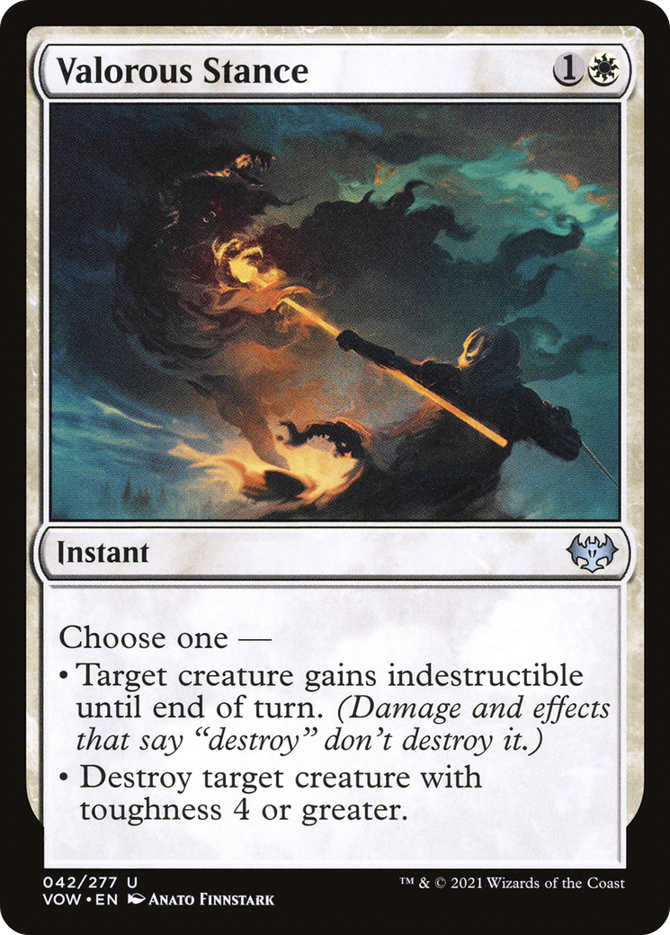 Valorous Stance (VOW-042) - Innistrad: Crimson Vow Foil-1