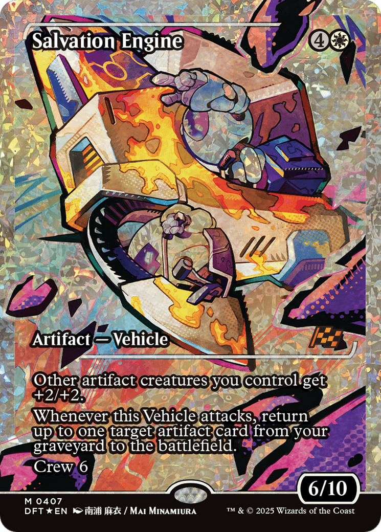 Salvation Engine (Showcase) (Fracture Foil) [Aetherdrift]-1