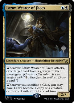 Lazav, Wearer of Faces (Promo Pack) [Murders at Karlov Manor Promos]-1