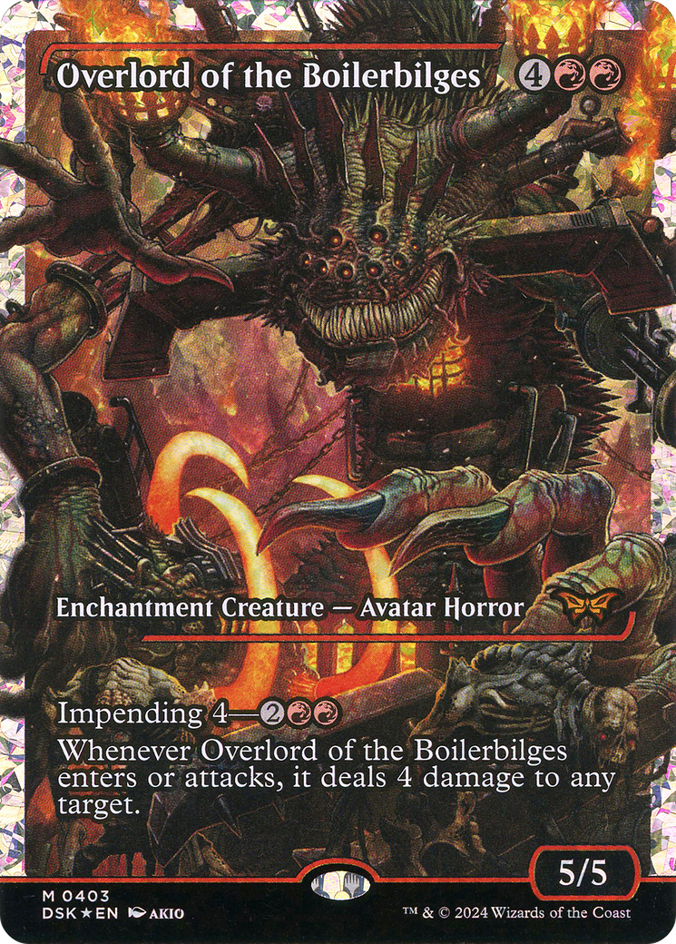 Overlord of the Boilerbilges (Japan Showcase Fracture Foil) [Duskmourn: House of Horror]-1