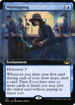 Wiretapping (Extended Art) (SNC-415) - Streets of New Capenna: (Extended Art) Foil-1
