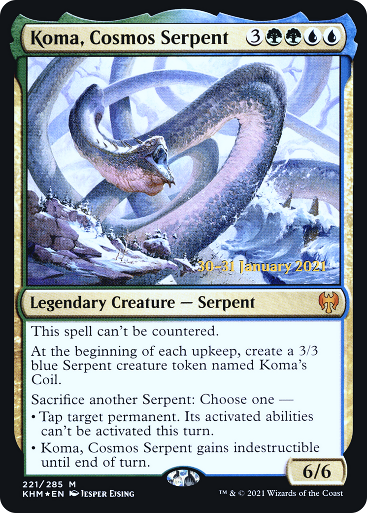 Koma, Cosmos Serpent [Kaldheim Prerelease Promos]-1