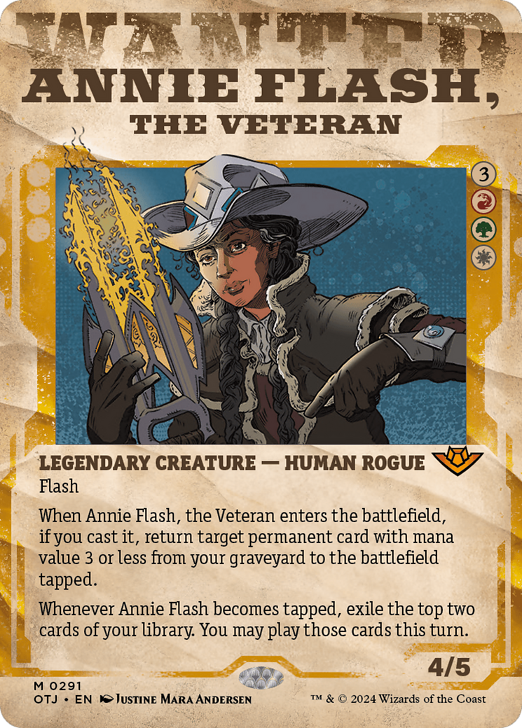 Annie Flash, the Veteran (Showcase) [Outlaws of Thunder Junction]-1